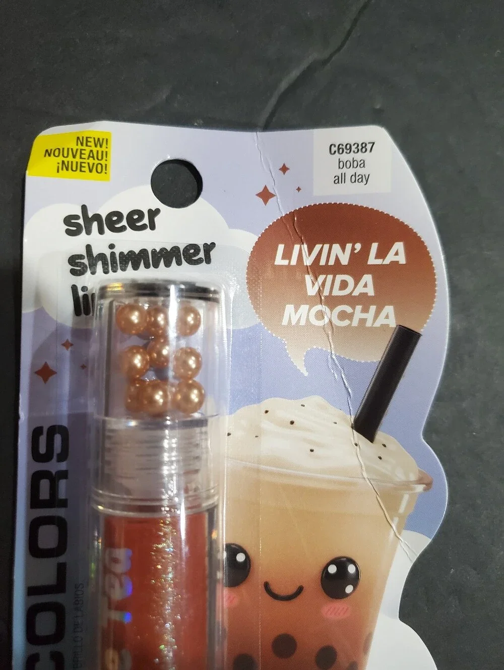 4pack bobba tea inspired sheer shimmer lipgloss set brand new